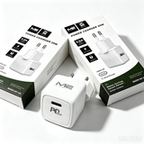 MY2 TEC Icecat 2-pack GaN 20W 1-poorts USB-C oplader, snellader, PD 3.0 voeding, compatibel met iPhone 17, Samsung Galaxy S26, Google Pixel 11 Pro Fold, wit