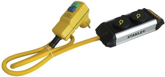 Stanley ESTN2RCD-G 2-voudige stekkerdoos - 3500W - 16A