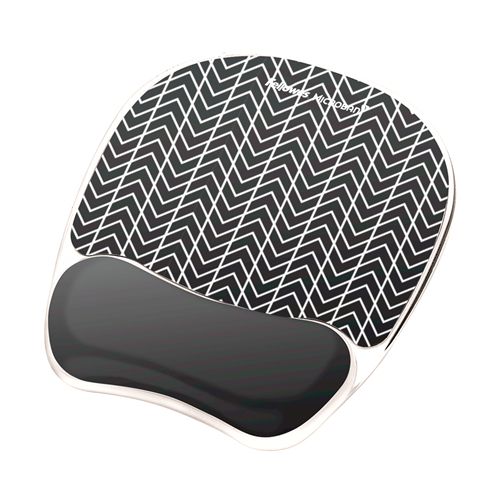 Fellowes 9549901 - Mouse Pad - Black - With Wrist Rest