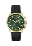 Guess Walker GW0901G4 Horloge - Leer - Zwart - Ø 44 mm