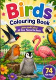 Kids Birds Colouring Book