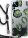 Case Company® - Xiaomi 12T Pro Case with Cord - Tropical Leaves - Black Cord - Back Cover