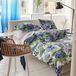 Dekbedovertrek, Designers Guild Rose de Damas dekbedovertrek perkal katoen tweepersoons 260 x 240 cm medium blauw