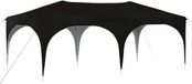 vidaXL Pop-up Feesttent 575 x 288 x 245 cm Zwart Oxford Stof
