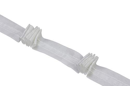 Gardinia Plooiband - 100% polyester - wit - 1000 m