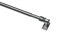 Gardinia Gordijnroede voor valletjes, Ø12 mm, mat-zilver, 75-135 cm