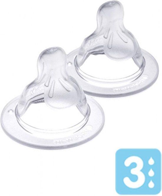 MAM Flessentepel Anatomic Snel (vanaf 6 maanden) Transparant 2 stuks