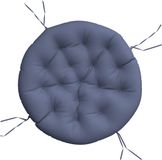 vidaXL Zitkussen rond ø 100x11 cm oxford stof marineblauw