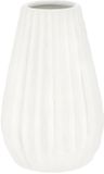 CEPEWA Vase à fleurs Elisa - blanc - H15 x D10 cm - céramique