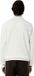 Lacoste Sweatshirt Manches Longues Col Rond Zip Court Coton Blanc Homme XS