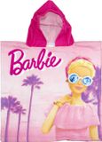 4KidsOnly Barbie Poncho Roze Unisex Kinderen Katoen Printopdruk One Size