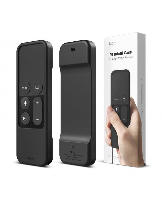 Elago R1 Intelli Case zwart silicone schokbestendig Apple TV Remote