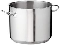 Lacor lage kookpan met deksel, 32 cm, roestvrij staal