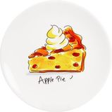Blond Amsterdam Even Bijkletsen Cake Plate Apple Pie - 18 Cm