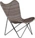 Lesliliving Vlinderstoel Atalanta wicker grijs