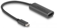 Delock USB Type-C naar HDMI Adapter 0,2m Zwart