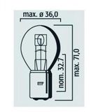 Flosser Ampoule Gilera 50 Stalker 2005-2011 12V 35/35W BA20d