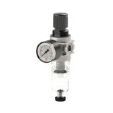 Riegler Filterregelaar »multifix-mini« met pc-houder en mano, 5 μm, BG 0, G 1/4, PE max. 16 bar, regelbereik 0,5-10 bar, afvoer: HA