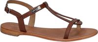 Les Tropeziennes Hamess Sandalen Dames Cognac Leer Platte Sandalen