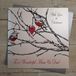 White Cotton Cards Met liefde prachtige mama & papa, handgemaakte grote kerstkaart, (Code XEX51, Robin)