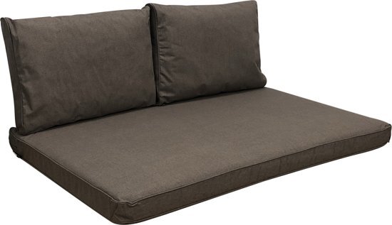 Madison 3-delige kussenset voor loungeset - waterproof taupe palletkussen set