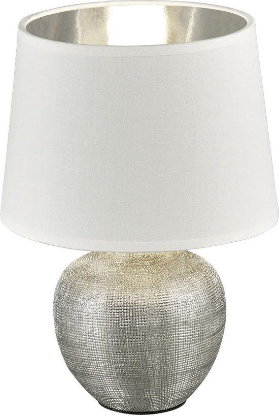Tafellamp REALITY Luxor - Zilver | E14 | 40W | Met dimfunctie