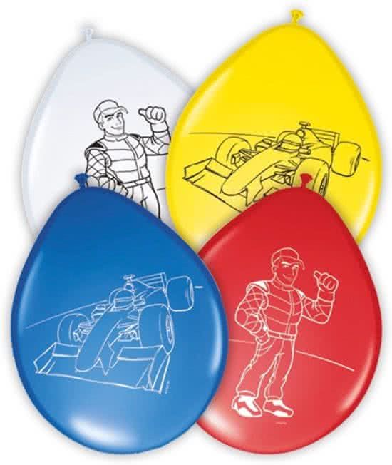 Folat Formule 1 Ballonnen - 8 stuks