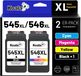 Canon 2-pack XL cartouches d'encre 545/546 XL pour Canon Pixma TS3150 et autres modèles.