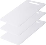 Benson Planche à découper - 3x - blanc - plastique - 14 x 24 cm - résistant au lave-vaisselle