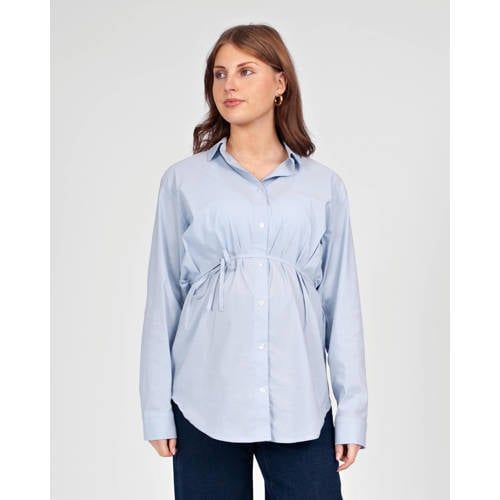 LOVE2WAIT zwangerschaps blouse lichtblauw