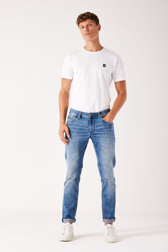 GARCIA Savio Slim Fit Jeans - Men - Blue - W32/L32