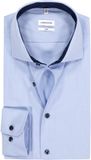 Seidensticker Slim Fit Overhemd - Blauw - Katoen - Strijkvrij - Maat 38