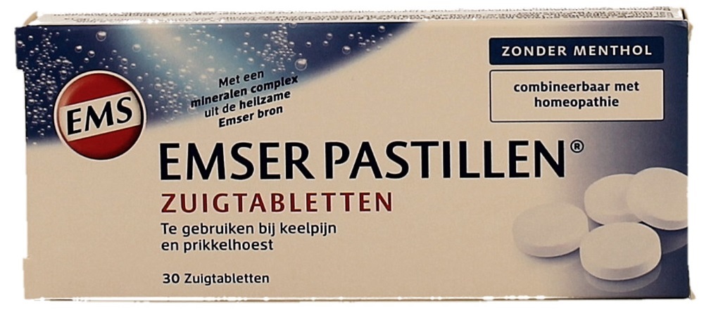 Emser Pastillen Zonder Menthol Zuigtabletten