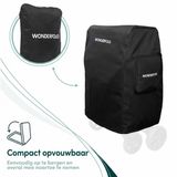 WonderFold W2 – Stofhoes kinderwagen – Zwart, rits