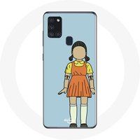 Maniacase Hoesje voor Samsung Galaxy A21S Inktvis spel reuze pop