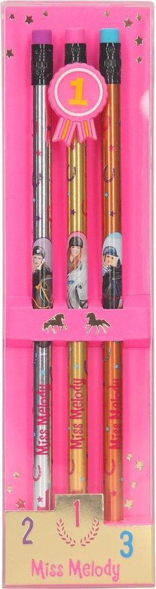 Miss Melody Potlodenset - Hout - Zilver/Goud/Koper - 2022