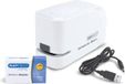 Rapesco 626EL Elektrische nietmachine, 26/6, USB/batterij, wit