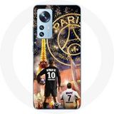 Maniacase Hoesje voor Xiaomi Mi 12 / 12X PSG Neymar et Mbappé Merry christmas