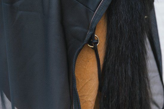 Mesh Vliegendeken zwart 145