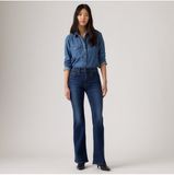 Levi's Dames Jeans 726 HR Flare Blauw Denim W28 x L32