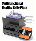 Entraîneur abdominal - Entraîneur abdominal multifonctionnel - Entraînement pour la zone abdominale et la taille - Pilates - Entraînement d'équilibre - Lilas