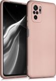 kwmobile telefoonhoesje geschikt voor Xiaomi Redmi Note 10 / Note 10S - Hoesje voor smartphone - Back cover in metallic roségoud