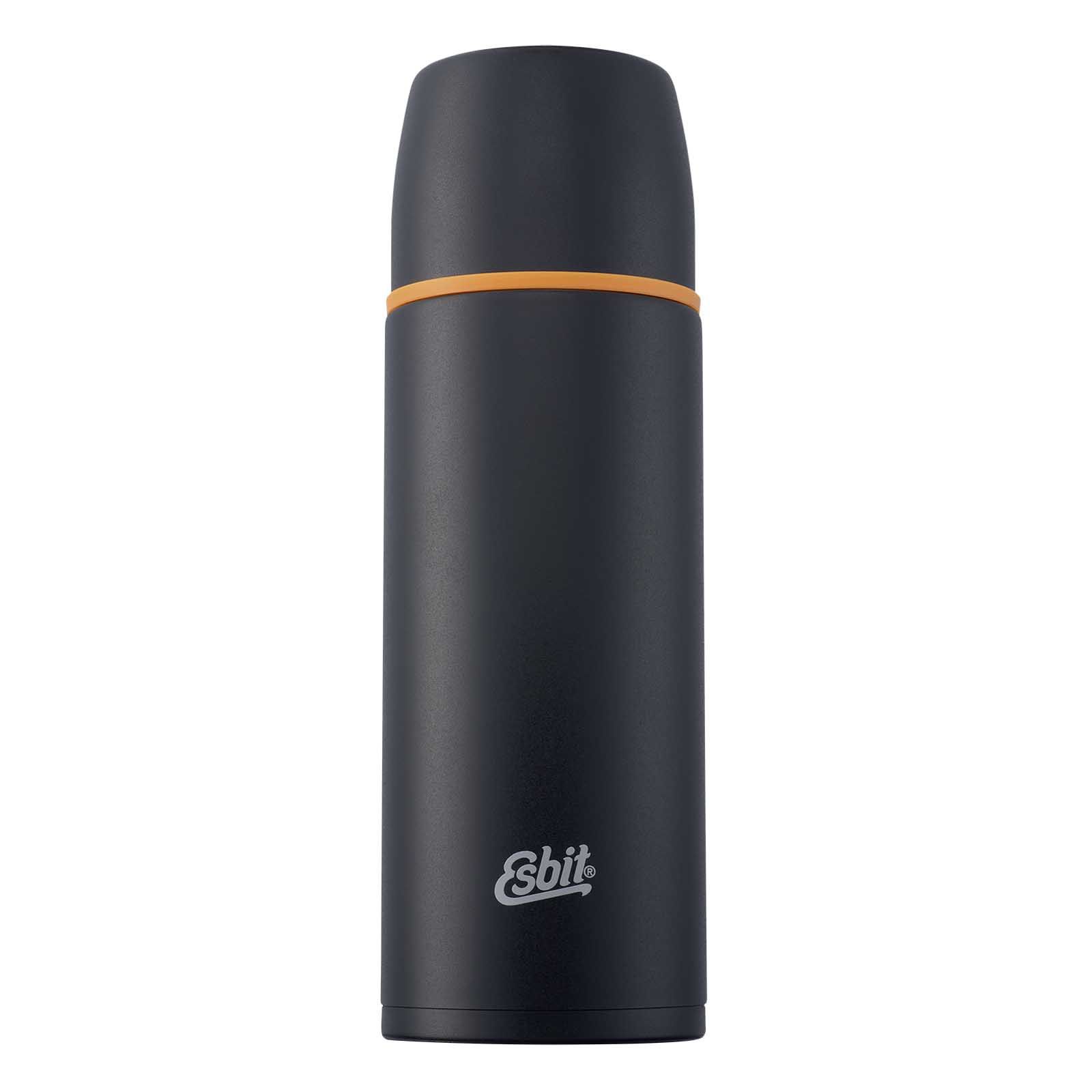 Esbit Classic Thermosfles - 1 Liter - Zwart - RVS - Dubbele Beker