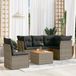Maison Exclusive - Ensemble de jardin pour 6 personnes avec coussins, gris, en polyrotin