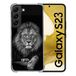 Cokitec Beschermhoes van gehard glas voor Samsung Galaxy S23, motief: majestueuze leeuw