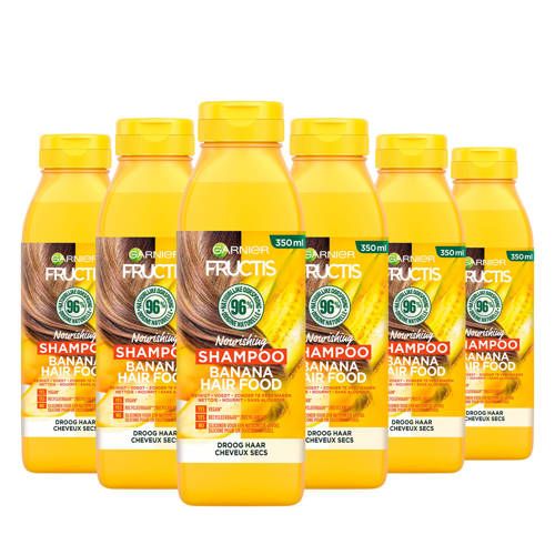 Garnier Fructis Hair Food Banana Shampoo - 6 x 350ml - Value Pack