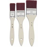 Pebeo Artist - Set penselen - 3 stuks - vlak - maat: 25, 40, 50
