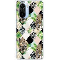 Xiaomi Mi 11 Pro bedrukt siliconen hoesje leopard losange