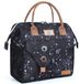 Sac à lunch - Isolé - Anti-fuite - Large ouverture - Pour femmes - Astronomie - Noir - 11L