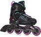 Fila X 2.0 Inline Skates Junior Unisexe Noir - Violet - Bleu Clair Pointure 33-36